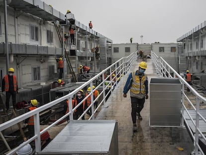 Así es el hospital del coronavirus de Wuhan, construido en tiempo récord