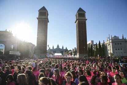 Carrera popular en Barcelona.