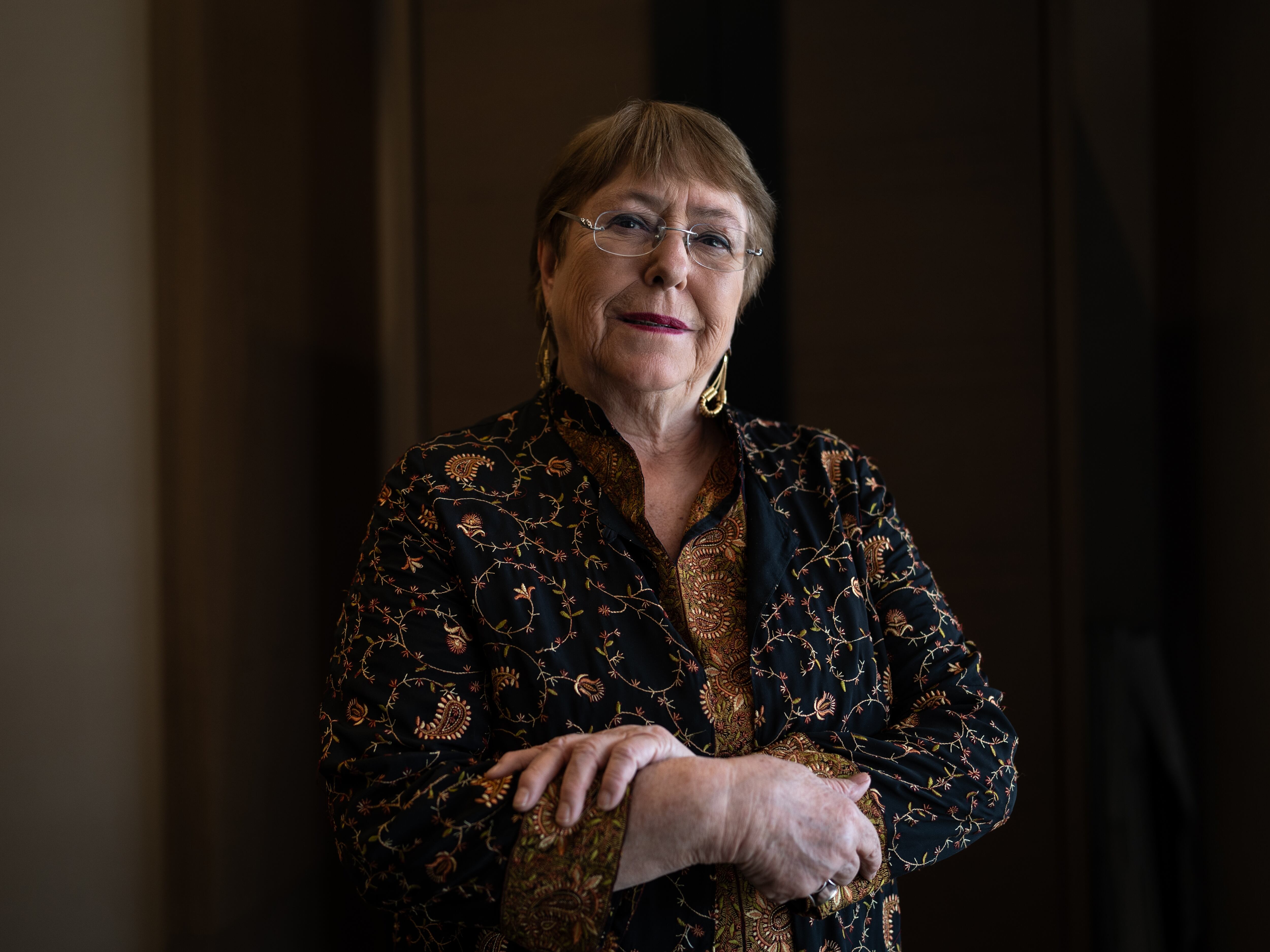 Michelle Bachelet, en Bogotá, el 12 de diciembre de 2023.