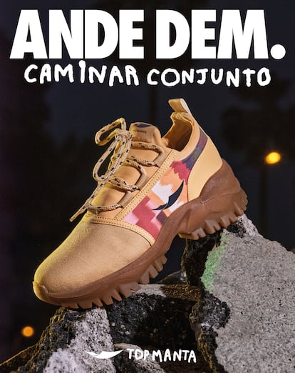Así es la zapatilla que ha lanzado la marca TopManta.