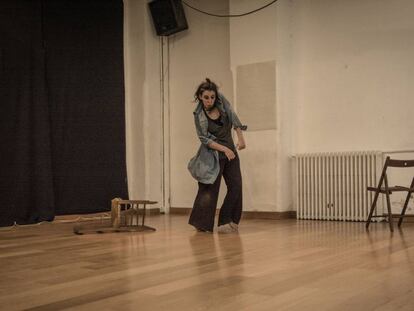 Dancer Carmen Tomé during a rehearsal.