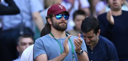 El actor Bradley Cooper, en Wimbledon.&nbsp;