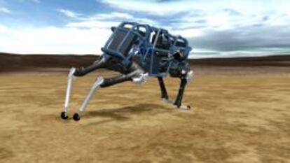 El robot Cheetah corre a 45 kilómetros por hora.
