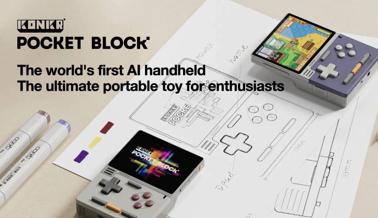 KONKR Pocket BLOCK, así será la próxima consola de Ayaneo al más puro estilo Game Boy