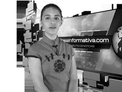 Foto de la periodista desaparecida que abre la web de su medio