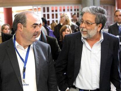 Juan Manuel Fern&aacute;ndez y Francisco Toscano, en la pasada asamblea.