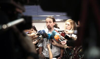 El secretario general de Podemos, Pablo Iglesias.