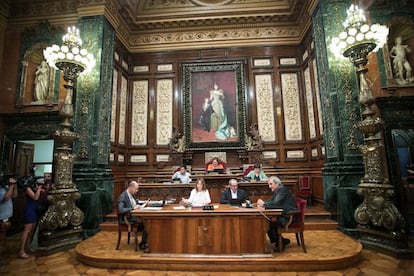 Ple de l'Ajuntament de Barcelona.