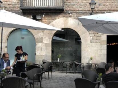 Establecimiento hotelero en la plaza Sant Felip Neri de Barcelona.