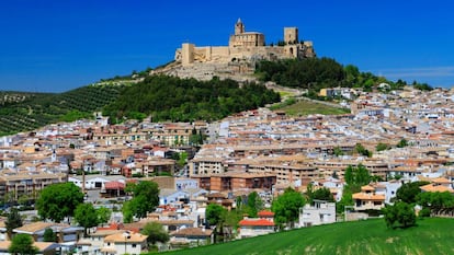 Alcalá la Real, en Jaén, con la fortaleza de La Mota. 