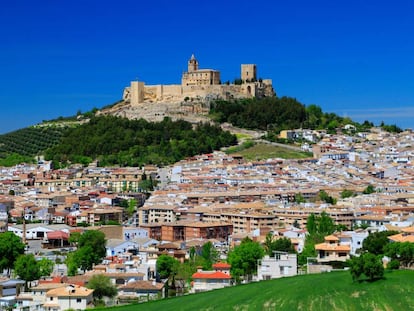 Alcalá la Real, en Jaén, con la fortaleza de La Mota. 