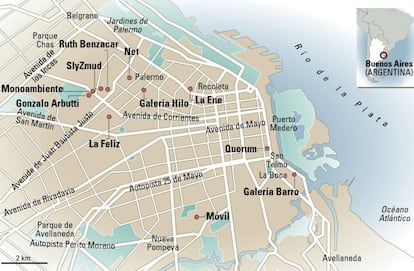 Mapa de Buenos Aires.