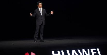 El presidente rotatorio de Huawei, Guo Ping, en Shanghái, el 23 de septiembre.