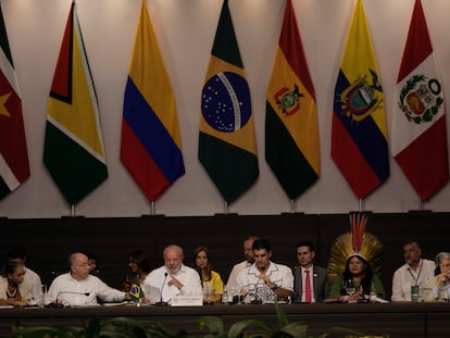 Aspecto de la Cumbre Amazónica en Belém (Brasil).