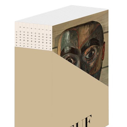 Cofre de la edición facsimilar de la revista NEUF, publicada por Delpire & Co