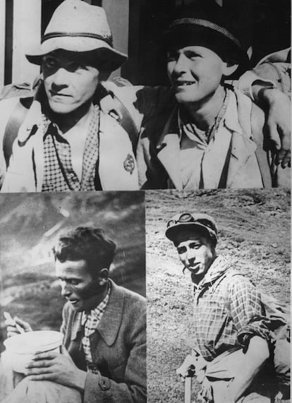 Edi Rainer, Willy Angerer, Toni Kurz, Andreas Hinterstoisser