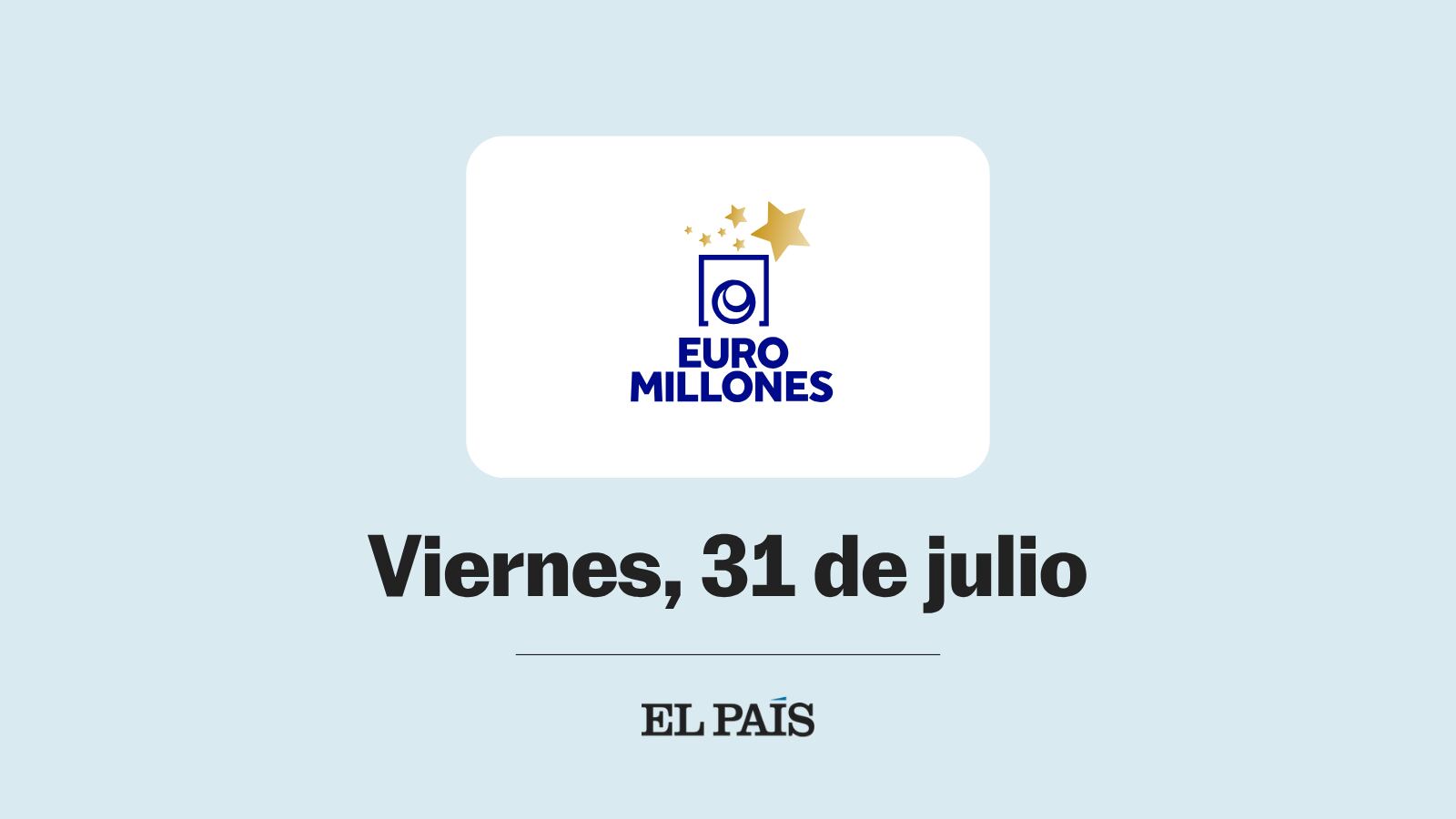 Euromillones: comprobar sorteo del viernes 31 de julio