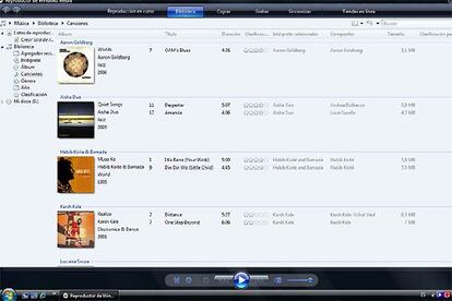 El reproductor de Windows Media hace más fácil identificar nuestros discos y canciones.