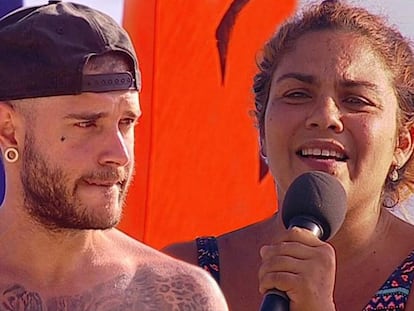 Adrián Rodríguez y Saray Montoya, ya exconcursantes de 'Supervivientes 2018'.