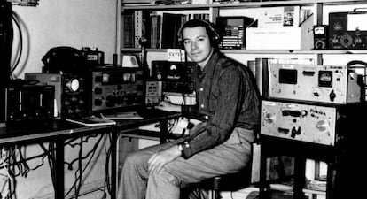 El fundador del sello Elektra, Jac Holzman, en los años cincuenta.