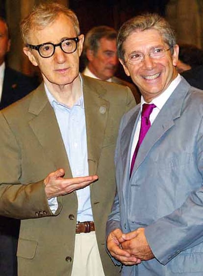 Woody Allen con Joan Pera.