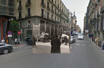 Calle San Jerónimo, between the Puerta del Sol and the Congress building