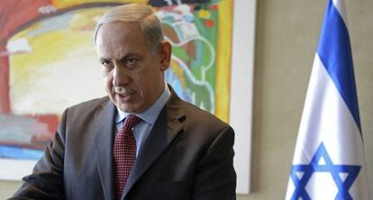 El primer ministro israelí, Benjamín Netanyahu, hoy.