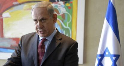 El primer ministro israel&iacute;, Benjam&iacute;n Netanyahu, hoy.