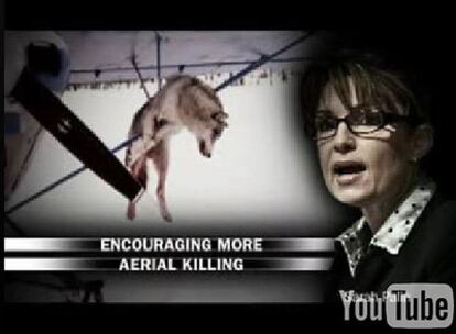 Una imagen del vídeo crítico con Sarah Palin.