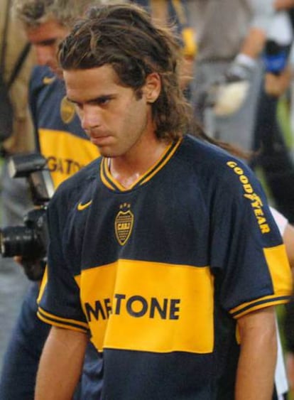 Fernando Gago, en un partido con Boca Juniors el pasado domingo.