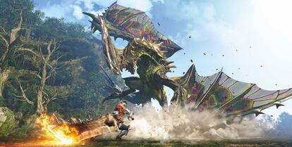 Imagen del videojuego 'Monster hunter world'.