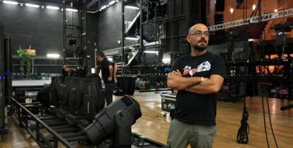 El técnico Fancisco Grande este martes en el Euskalduna.