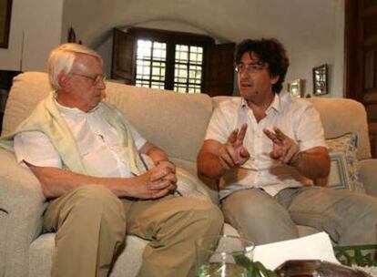 Cristóbal Halffter y José María Sánchez Verdú, en Villafranca del Bierzo.