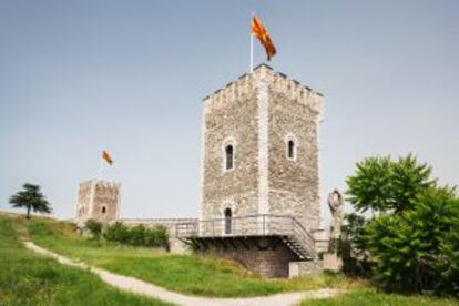 La fortaleza o 'kale' de la capital macedonia.