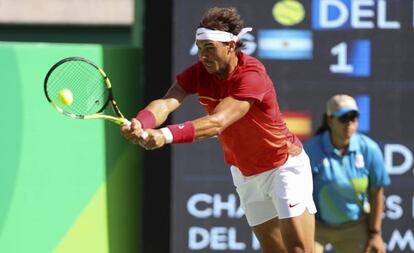 Rafa Nadal aquest dissabte a Rio.