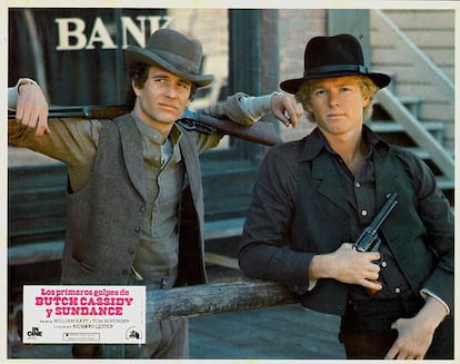 Los actores Tom Berenger y William Katt en la película 'Los primeros golpes de Butch Cassidy y Sundance'