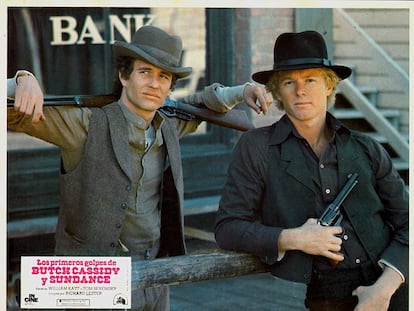 Los actores Tom Berenger y William Katt en la película 'Los primeros golpes de Butch Cassidy y Sundance'