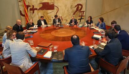 Reuni&oacute; setmanal del Govern catal&agrave;, aquest dimarts.