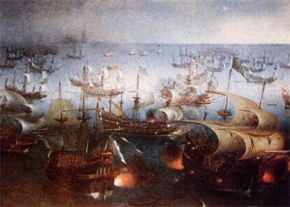 &#39;La Armada Invencible&#39; (finales del siglo XVI), de Hendrick C. Vroom.