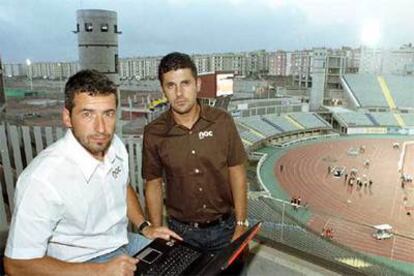 De izquierda a derecha, los canarios Guillermo Gil y Alberto Rodríguez, fundadores de Nac Sport.