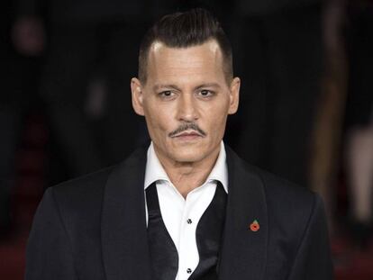 Johnny Depp en la presentación de una película en 2017.