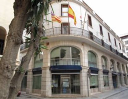 Fachada del Ayuntamiento de Manacor, Mallorca.