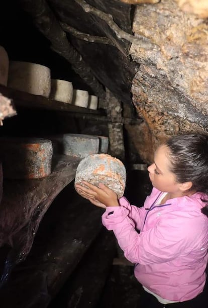 Quesos de Soberón, en la cueva asturiana donde se curan.