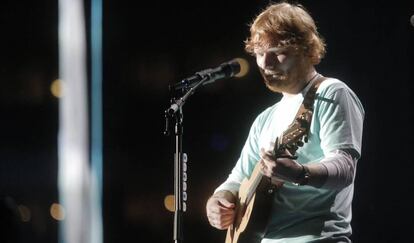 Ed Sheeran, durante un concierto en Tampa (Florida), el pasado noviembre. 