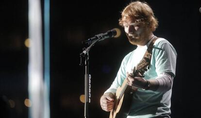 Ed Sheeran, durante un concierto en Tampa (Florida), el pasado noviembre.