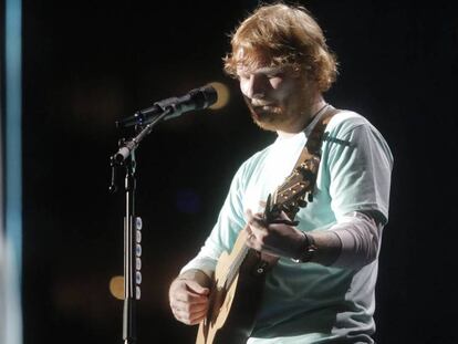 Ed Sheeran, durante un concierto en Tampa (Florida), el pasado noviembre. 