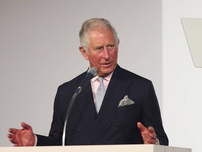 El príncipe Carlos en el discurso de aceptación del premio GQ al Hombre del Año 2018, el 6 de septiembre de 2018 en la Tate Modern de Londres.