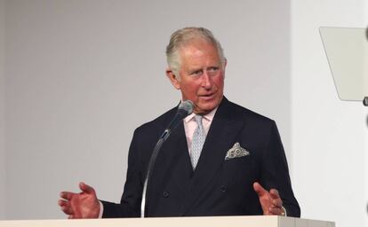 El príncipe Carlos en el discurso de aceptación del premio GQ al Hombre del Año 2018, el 6 de septiembre de 2018 en la Tate Modern de Londres.