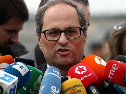 Quim Torra, president de la Generalitat, la pasada semana.