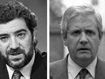 De izquierda a derecha, Miguel Ángel Rodríguez, Javier Gómez de Liaño y Francisco Álvarez-Cascos.